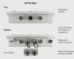 Pepwave AP Pro Duo (Dual Band 2x2 MIMO) - Top and Bottom View